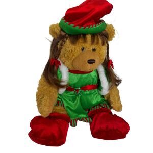 Build A Bear Plush Christmas Holiday Elf Bear